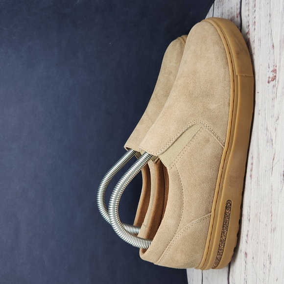 Birkenstock Oswego Suede Slip on Loafers Tan Sandcastle Size 39 - Picture 5 of 11